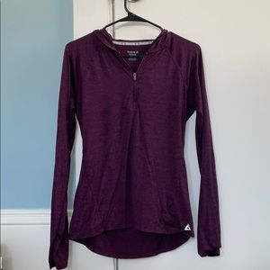 Long sleeve maroon Reebok shirt